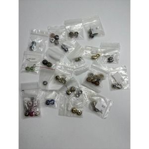 HUGE LOT Slider Bead Charms Glass Rhinestones Multi COlor For Bracelet